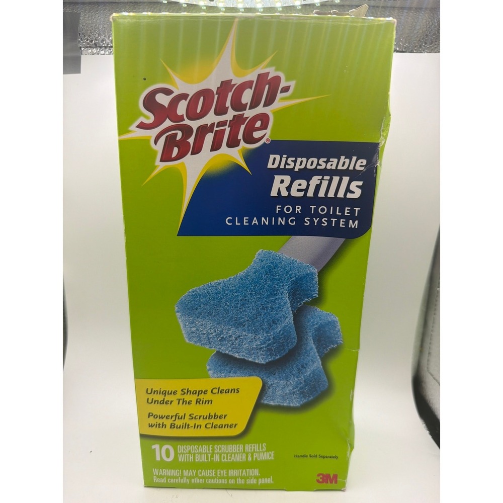 New Sealed Scotch Brite Disposable Toilet Scrubber Refills Cleaning System 3M